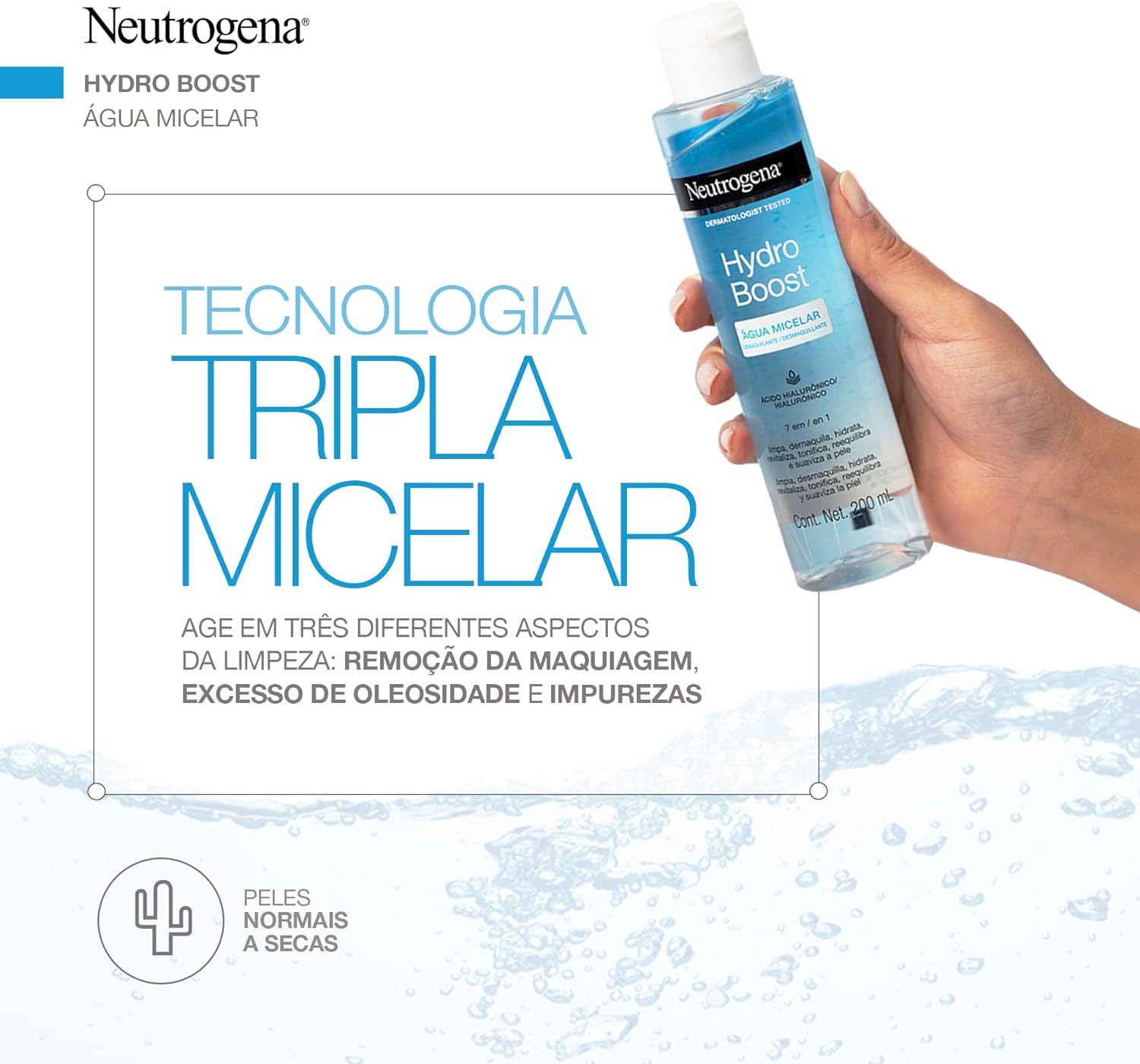 Água Micelar Neutrogena Hydro Boost 3