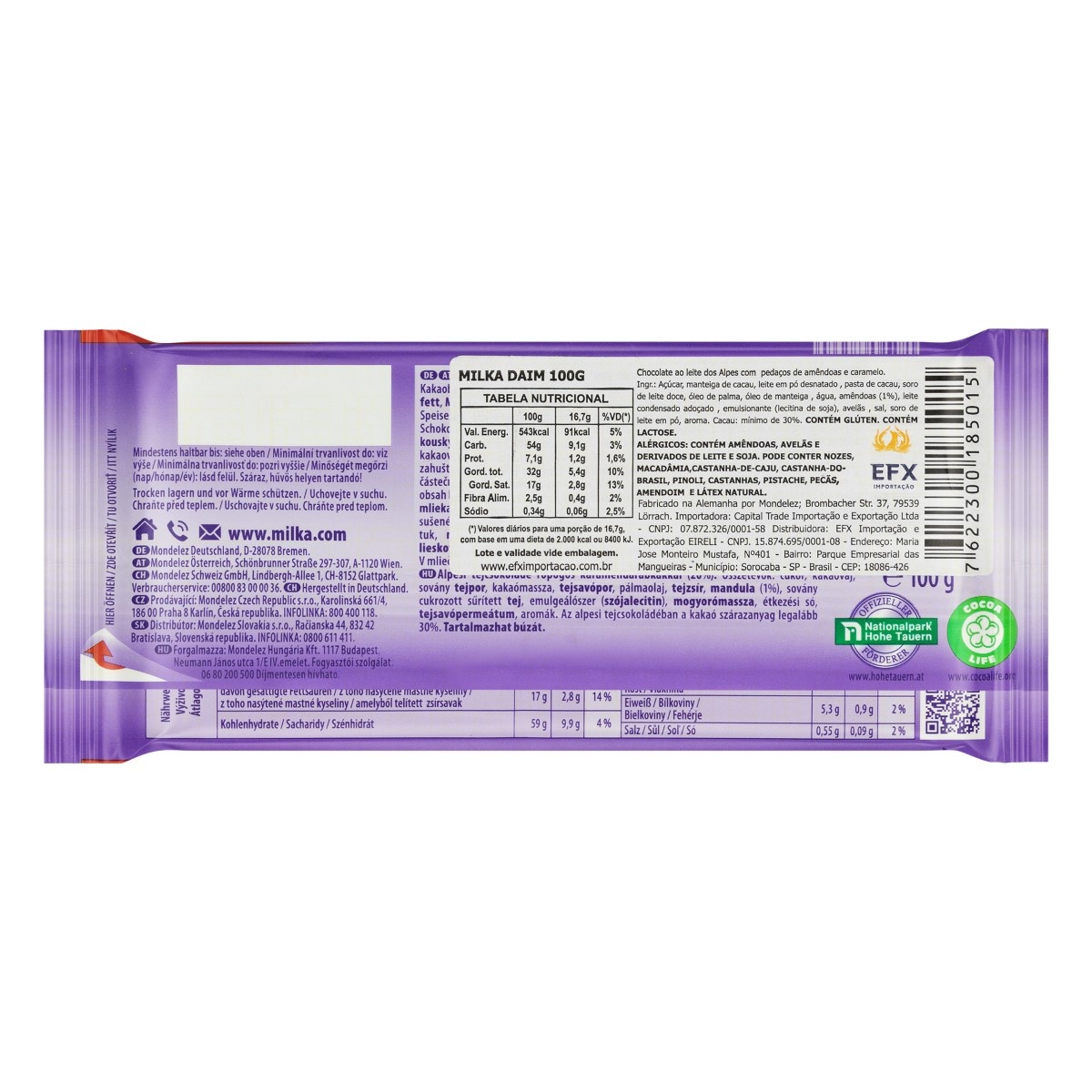 Chocolate Milka ao Leite Daim 100G 4