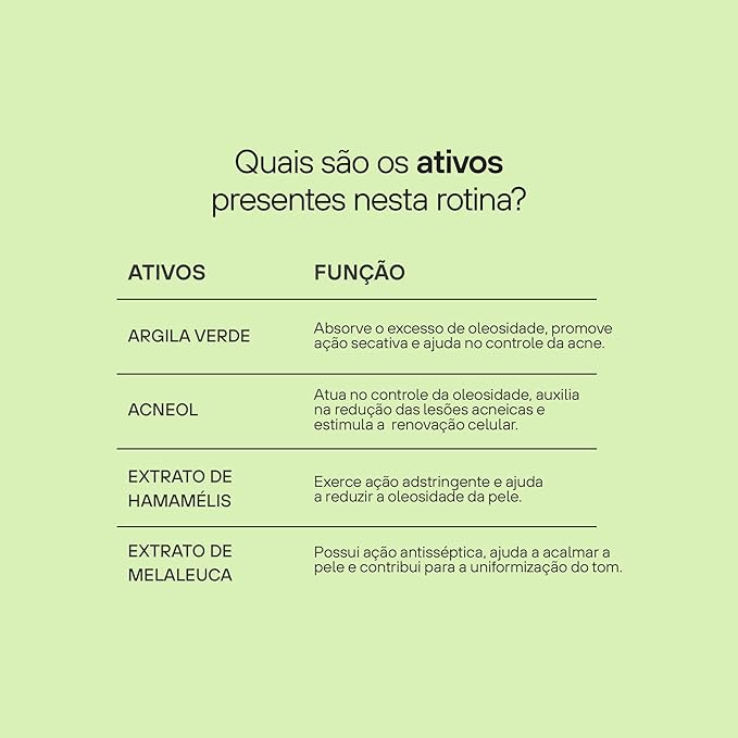 Máscara Facial Argila Verde Antiacne e Antioleosidade Dermo Skin 4