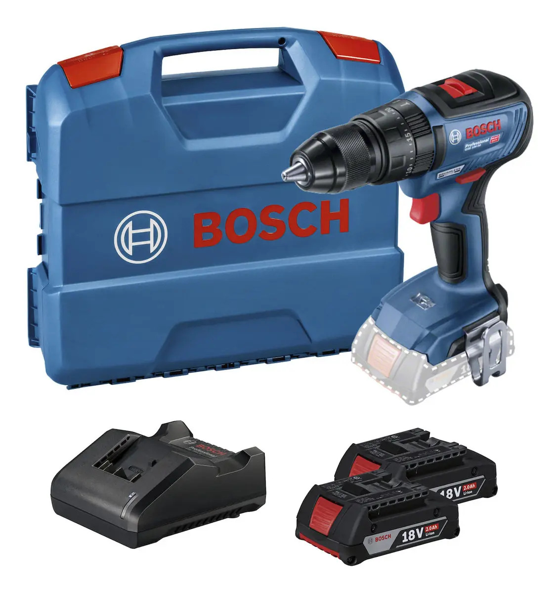 Parafusadeira Furadeira Impacto Bosch GSB 18V-50 1
