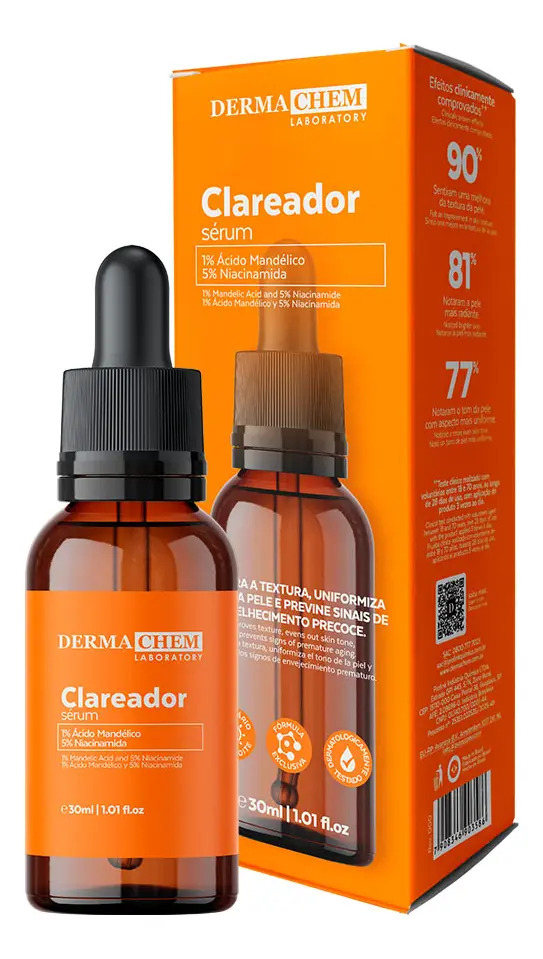 Kit Skincare Vitamina C Clareador Anti-idade Sérum 3