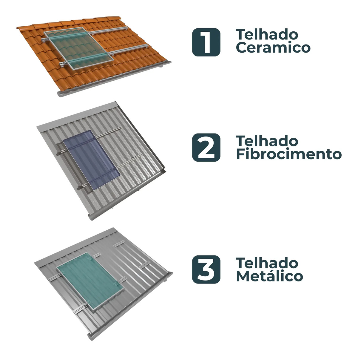 Kit Energia Solar Weg 7,32 KWP com Inversor SIW300 Híbrido 5
