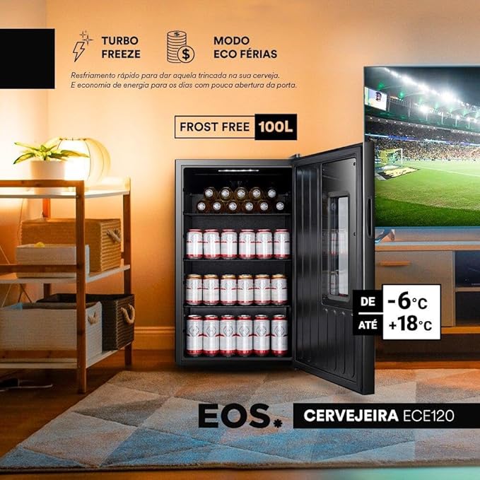 Cervejeira Bierhaus 100 L Black Glass Frost Free 4