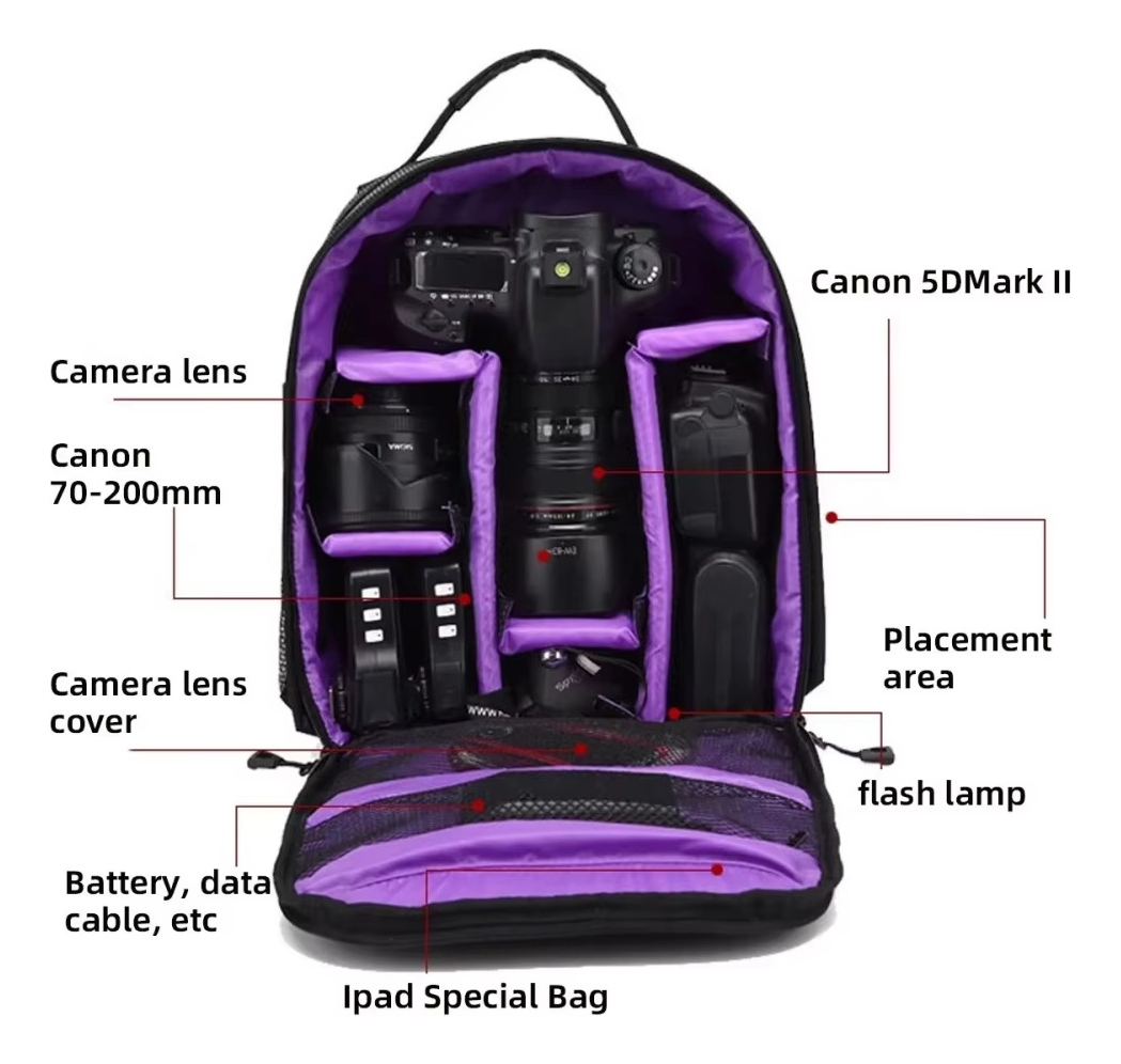 Mochila Fotográfica Impermeável Compacta para Câmeras Antorium 5