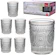 WINCY Conjunto 6 Copos Mondoro de Vidro 300 ml com Fio de Ouro 1