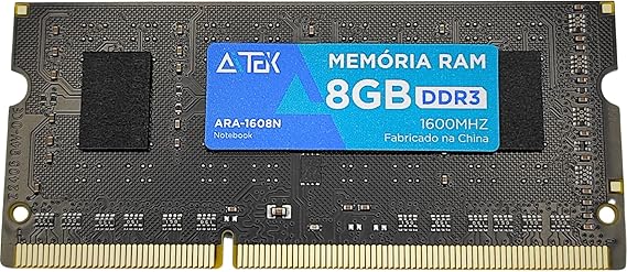 Memória RAM de Notebook DDR3 8 GB 1600 MHz Aitek ARA-1608N 1