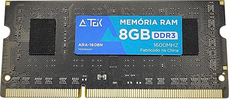 Memória RAM de Notebook DDR3 8 GB 1600 MHz Aitek ARA-1608N 1