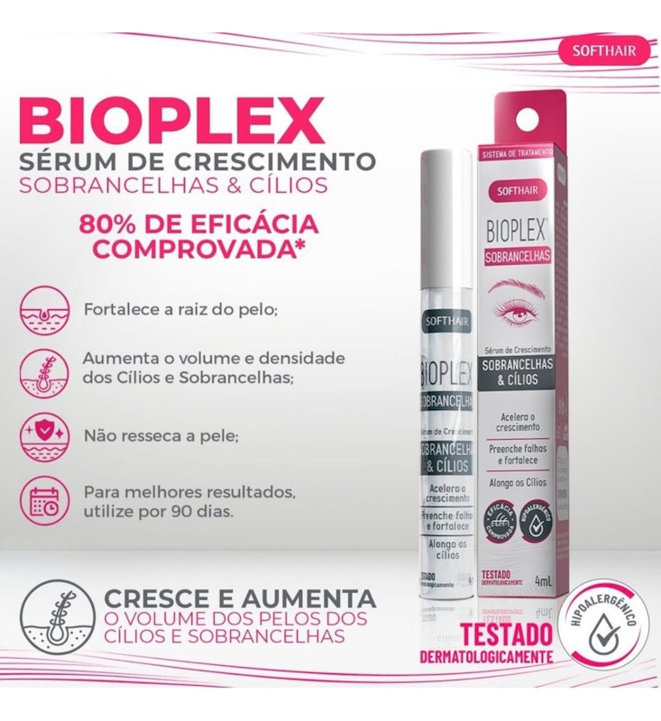 Sérum de Crescimento Sobrancelha e Cílios Bioplex 3
