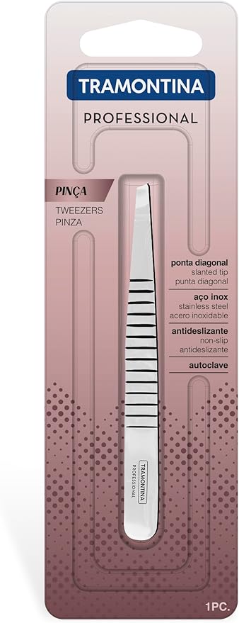 Pinça em Aço Inox com Ponta Diagonal 2