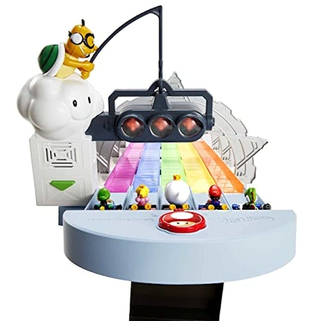 Hot Wheels Mario Kart Pista de Brinquedo Rainbow Road 2