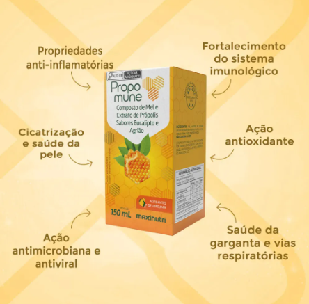 Propomune Composto de Mel e Extrato de Própolis 3