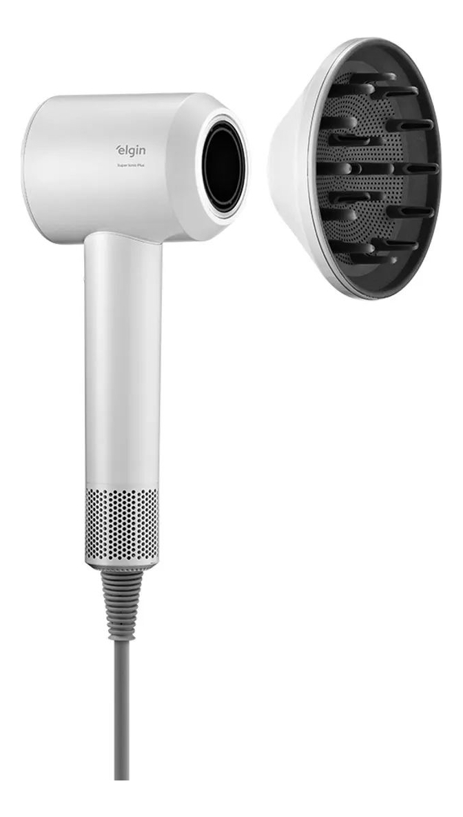 Secador de Cabelo Super Ionic 1700 W Branco Motor BLDC 3 Temperaturas Jato Frio com Difusor 1