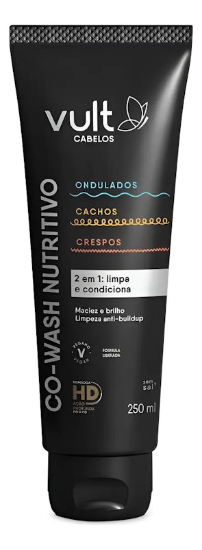 Co-Wash Nutritivo Vult Cabelos Ondulados, Cacheados e Crespos 250 ml 1