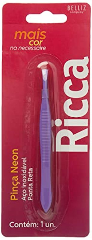 Pinça Inox Neon Ponta Reta 1