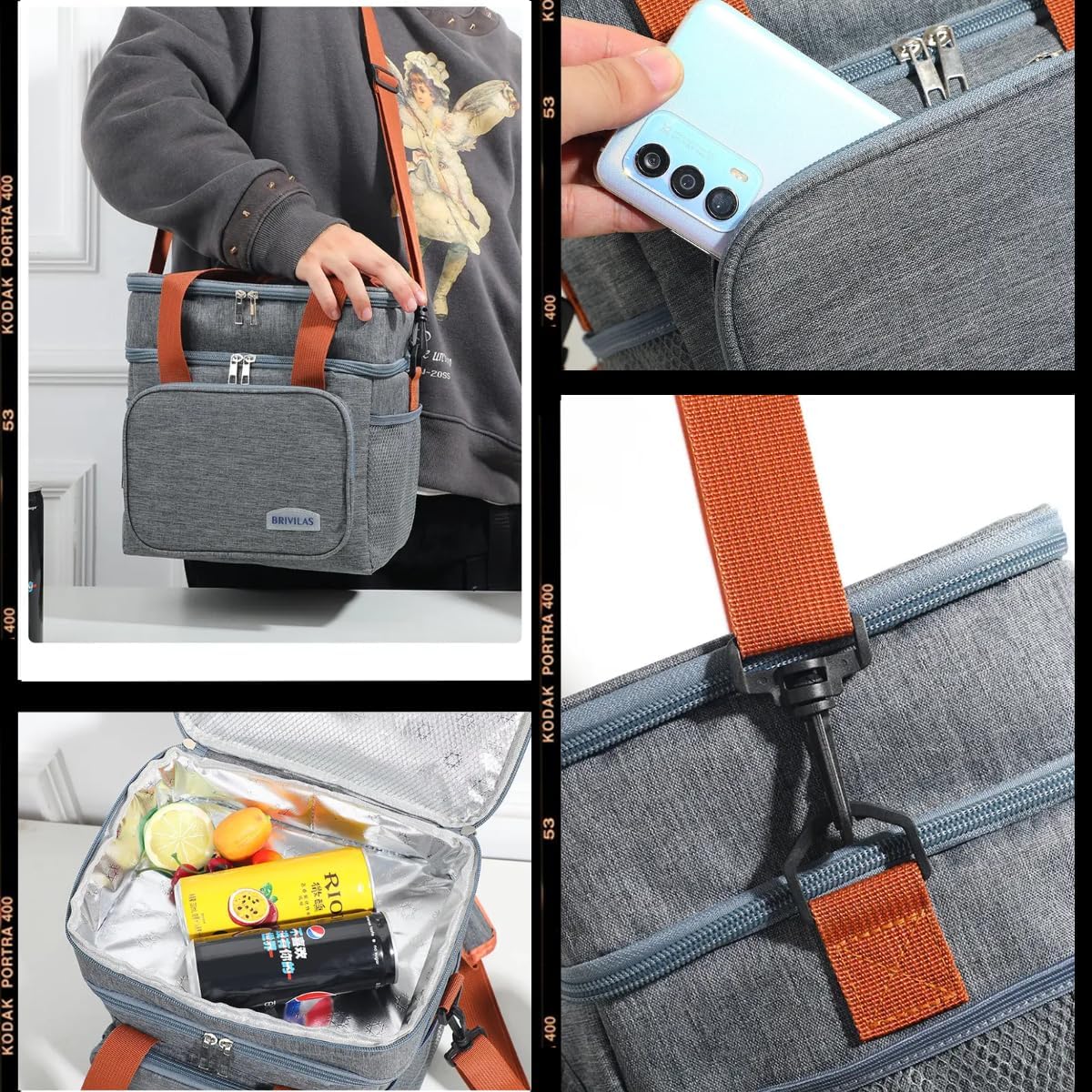 Bolsa Térmica Marmita Lancheira Grande 3