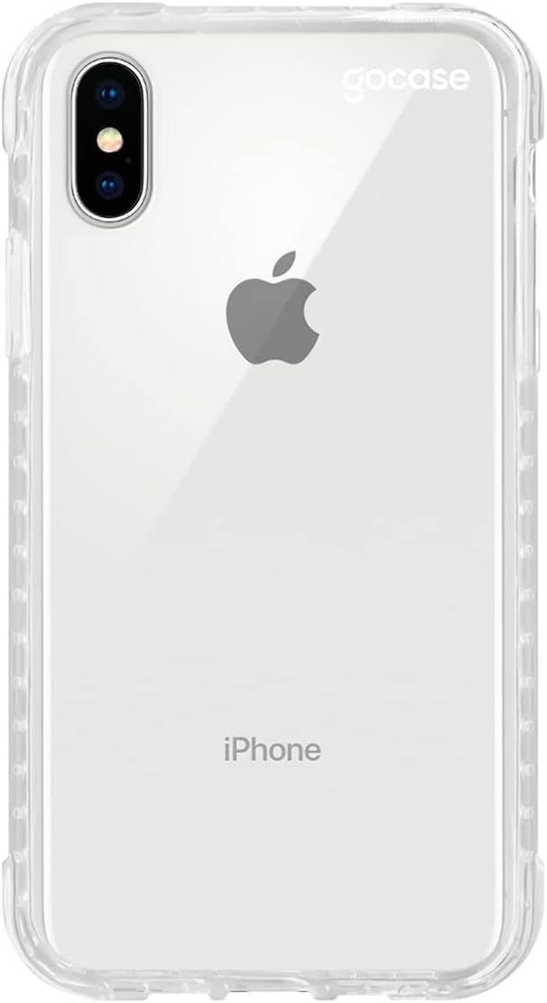 Capinha para iPhone X/XS Clear Logo White 1