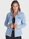 H.N.O Jaqueta Jeans Desfiada Delavê Azul 1