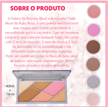 Paleta de Bronze Blush e Iluminador 5