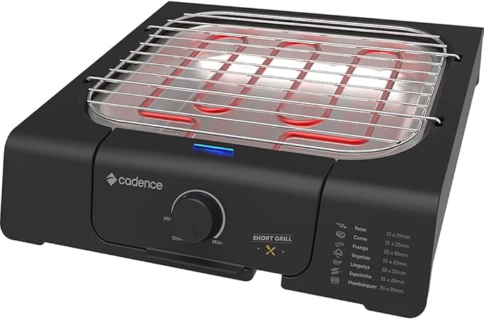 Churrasqueira Elétrica Cadence Short Grill 4