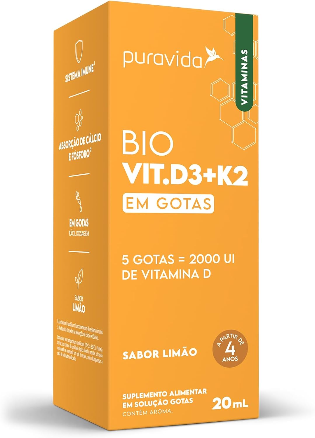 Bio Vit D3+K2 Puravida 1