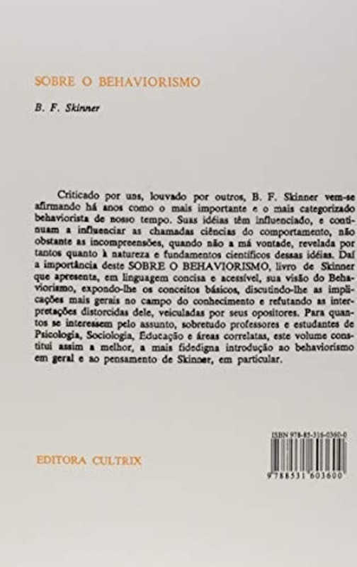 Sobre o Behaviorismo 2