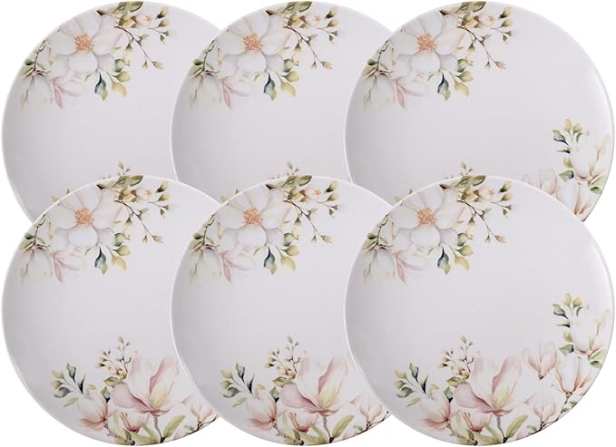 Kit Prato Raso Tramontina Magnólia em Porcelana Decorada 28 cm 6 Peças 2