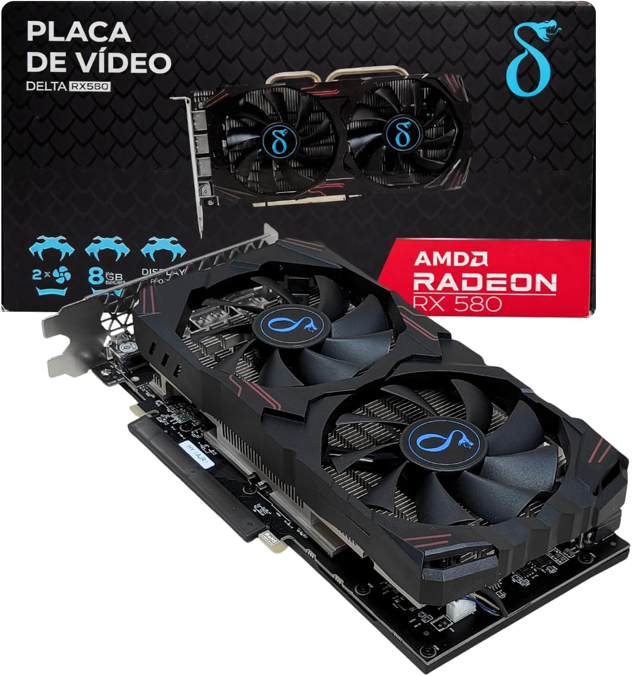Placa de Vídeo AMD Radeon RX 580 8 GB GDDR5 1