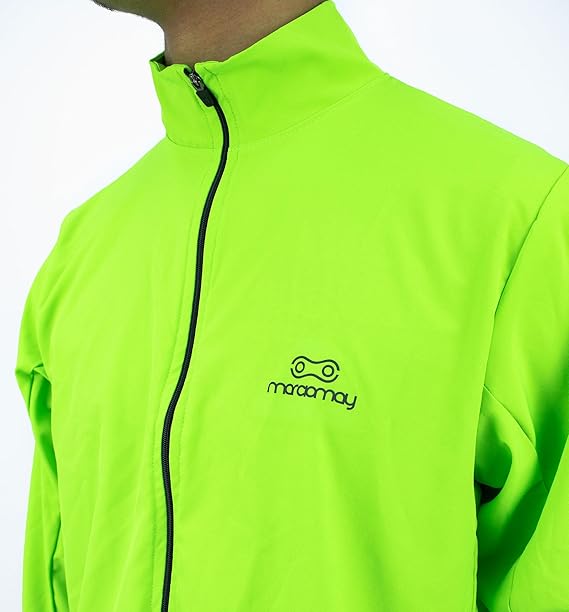 Jaqueta Corta-Vento de Ciclismo Masculina Race Amarelo Neon 4