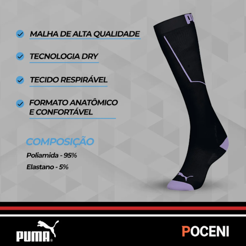 Meia 3/4 Esportiva Corrida 3