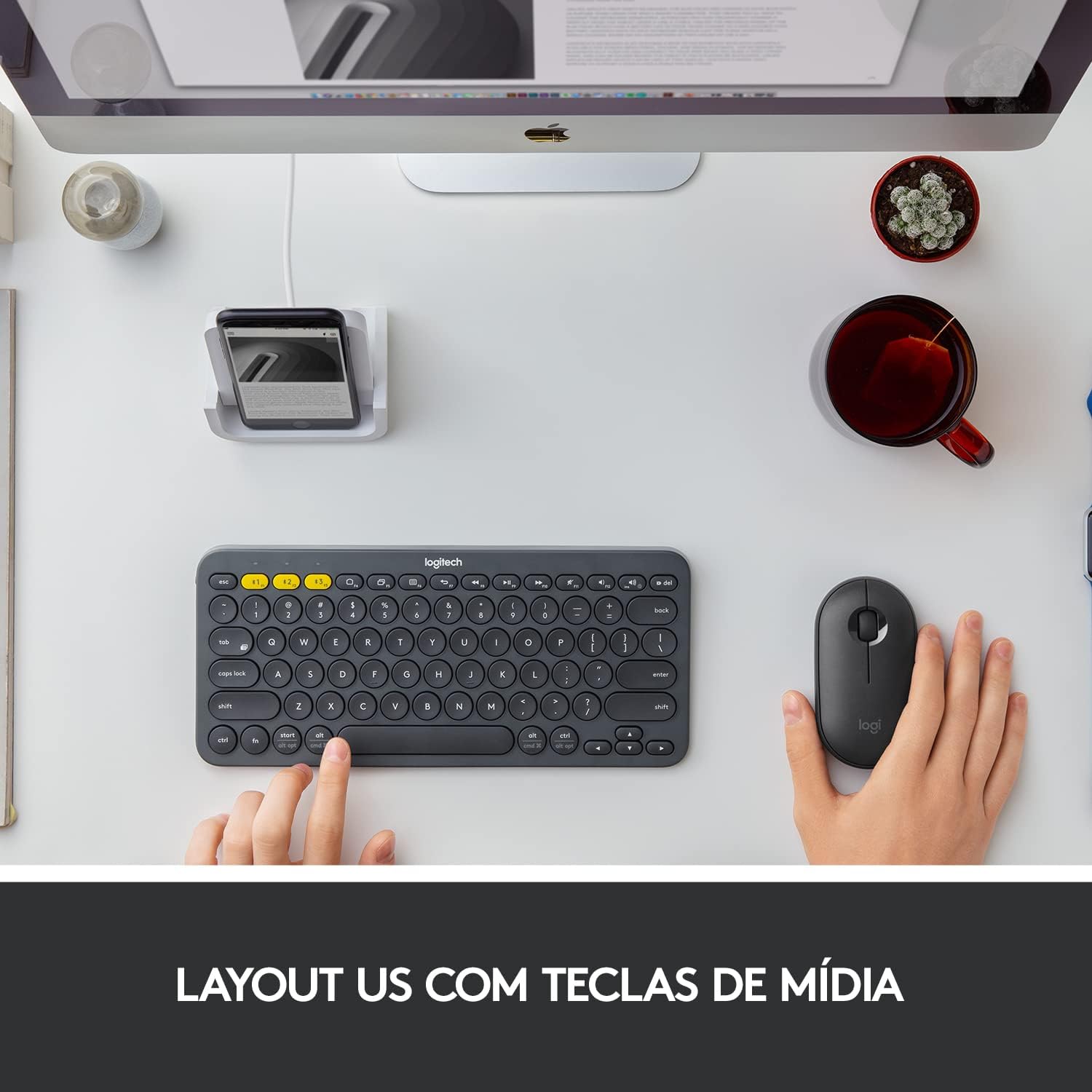 Teclado sem Fio Logitech K380 2