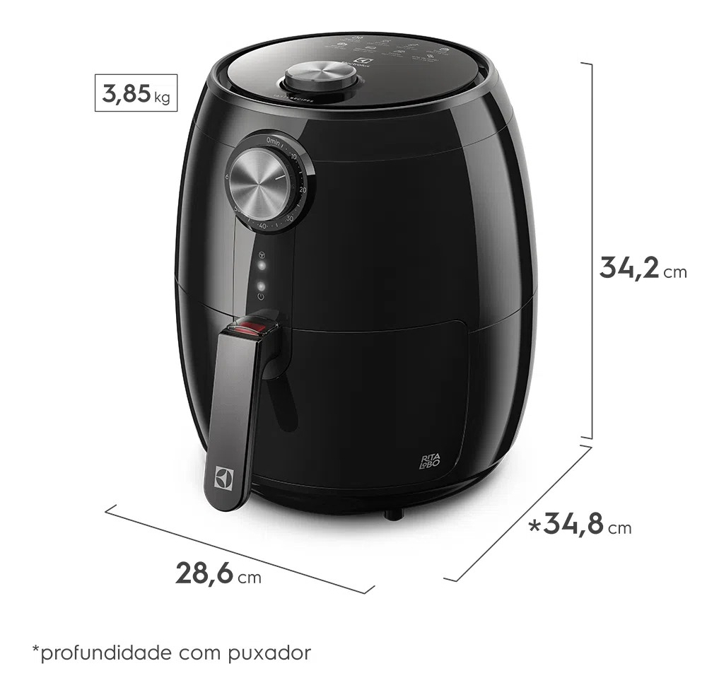 Airfryer Fritadeira Elétrica 4,6 Litros 5