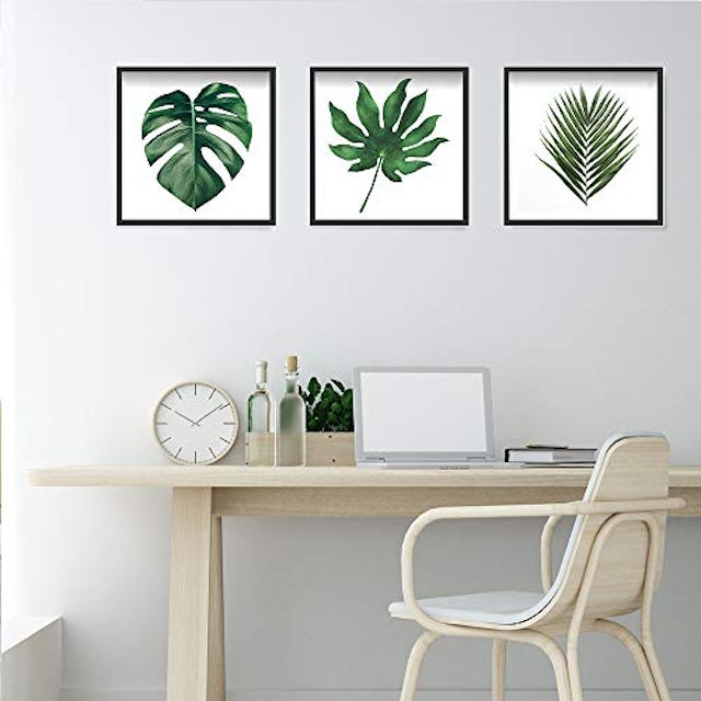 Quadro Decorativo com Vidro Folhagem 2