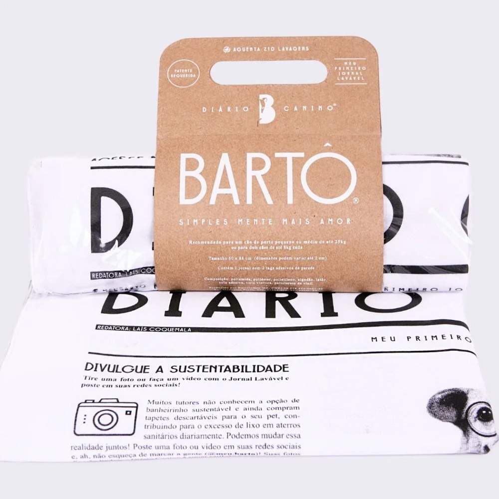 Tapete Lavável Bartô Médio Jornal 4