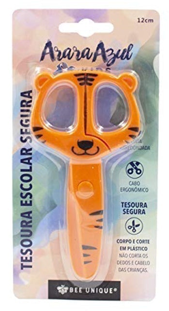 Tesoura Escolar Tigre Bee Unique 2