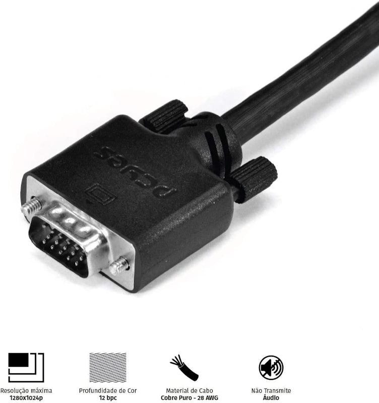 Cabo de Vídeo VGA para VGA 30 m 3