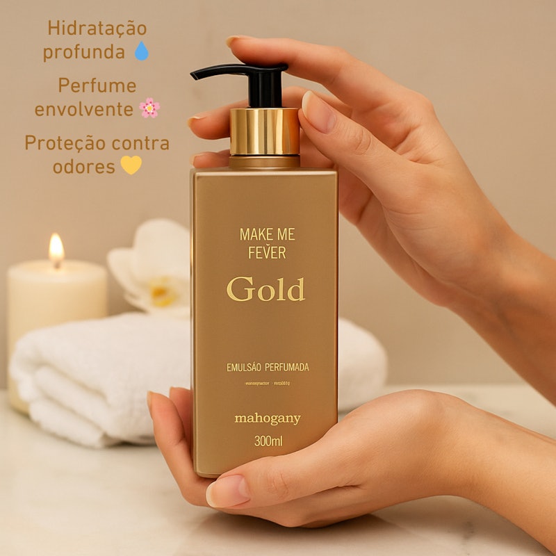 Hidratante Desodorante Corporal Make Me Fever Gold 3