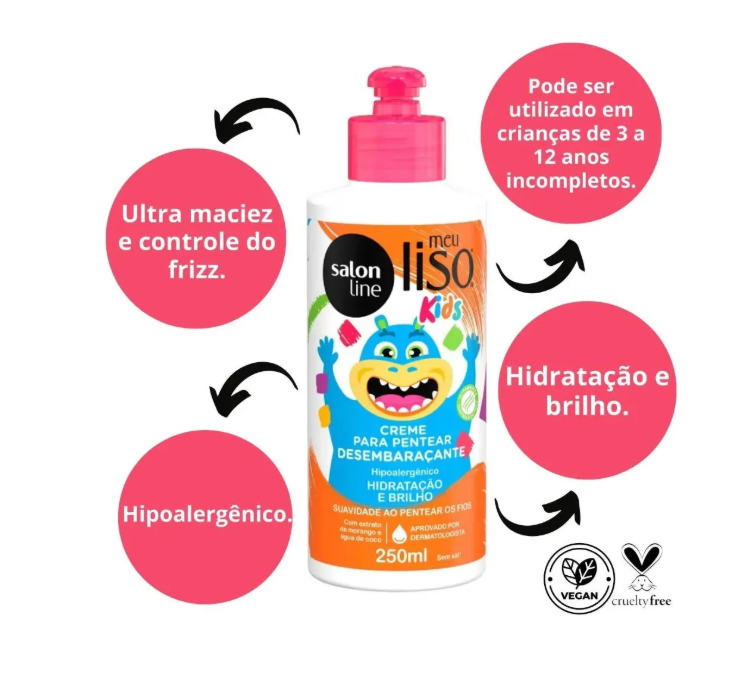 Creme de Pentear Meu Lisinho Kids Imaginação e Diversão 4