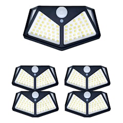 Kit 5 Luminária Energia Solar Parede 100