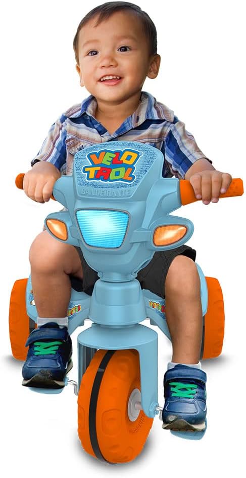 Triciclo Infantil Velotrol com Capota Passeio & Pedal  2