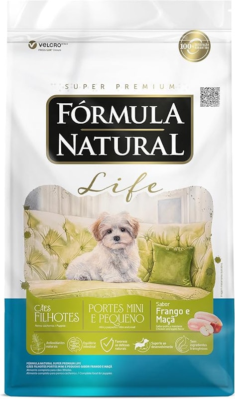 Fórmula Natural Super Premium Life Cães Filhotes Portes Mini e Pequeno Frango e Maçã (15 Kg) 1
