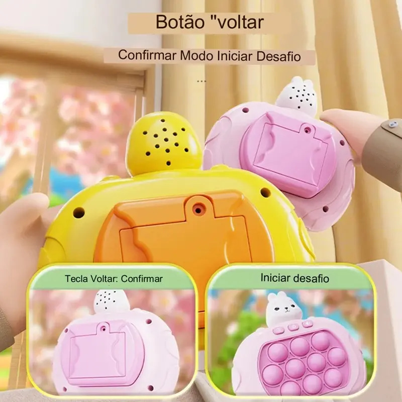 Pop It Eletrônico Anti-Stress: Brinquedo Bolhas Relaxantes e Divertidas 4