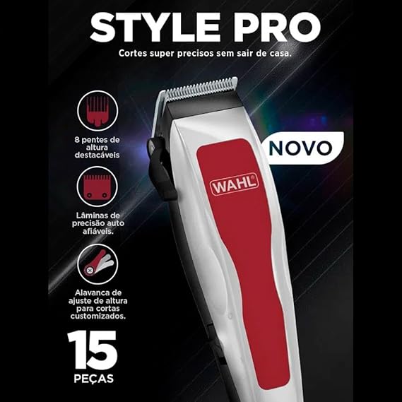 Máquina de Cortar Cabelo Style Pro Wahl 5