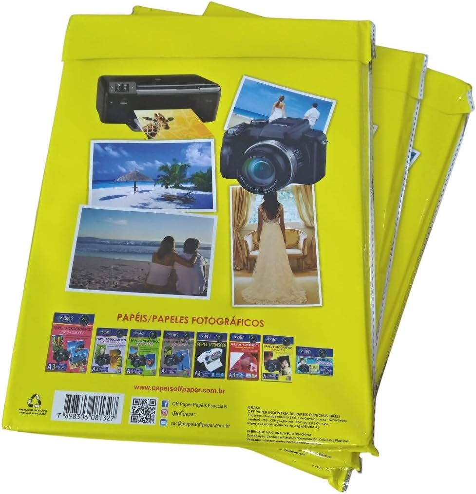 Papel Fotográfico High Glossy 180G – A4 com 50 Folhas 4