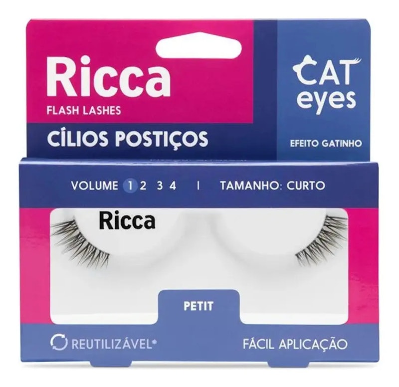 Cílios Ricca Cat Eyes Super Cat 1