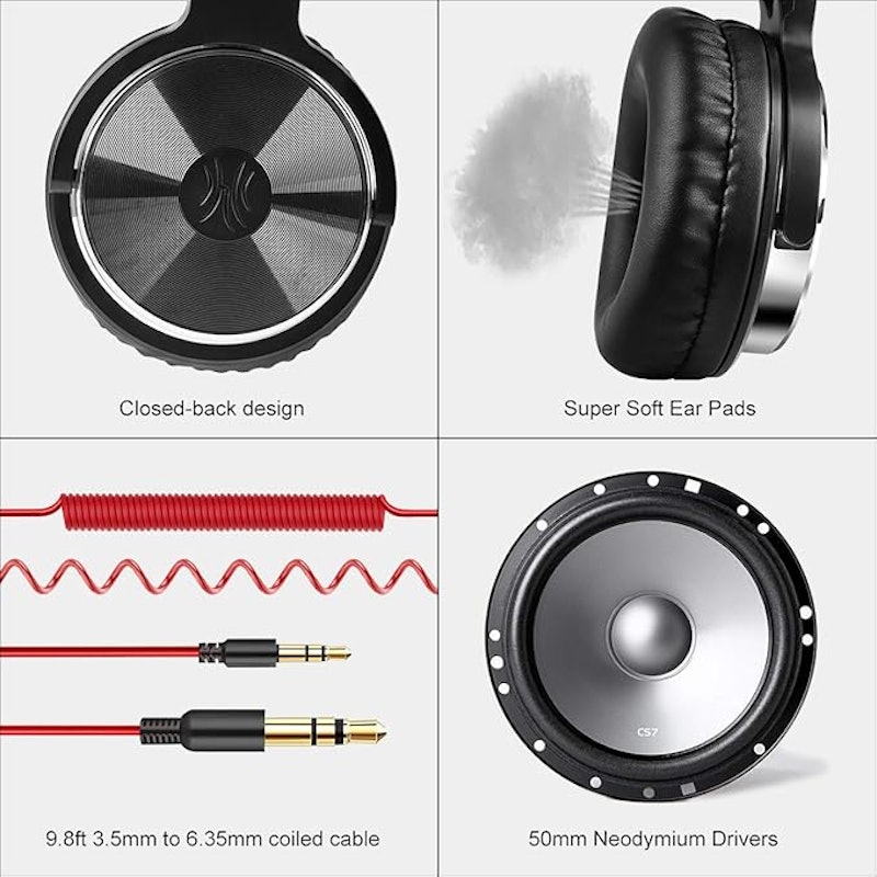 OneOdio Pro-10 Over Ear Wired Headphones 4