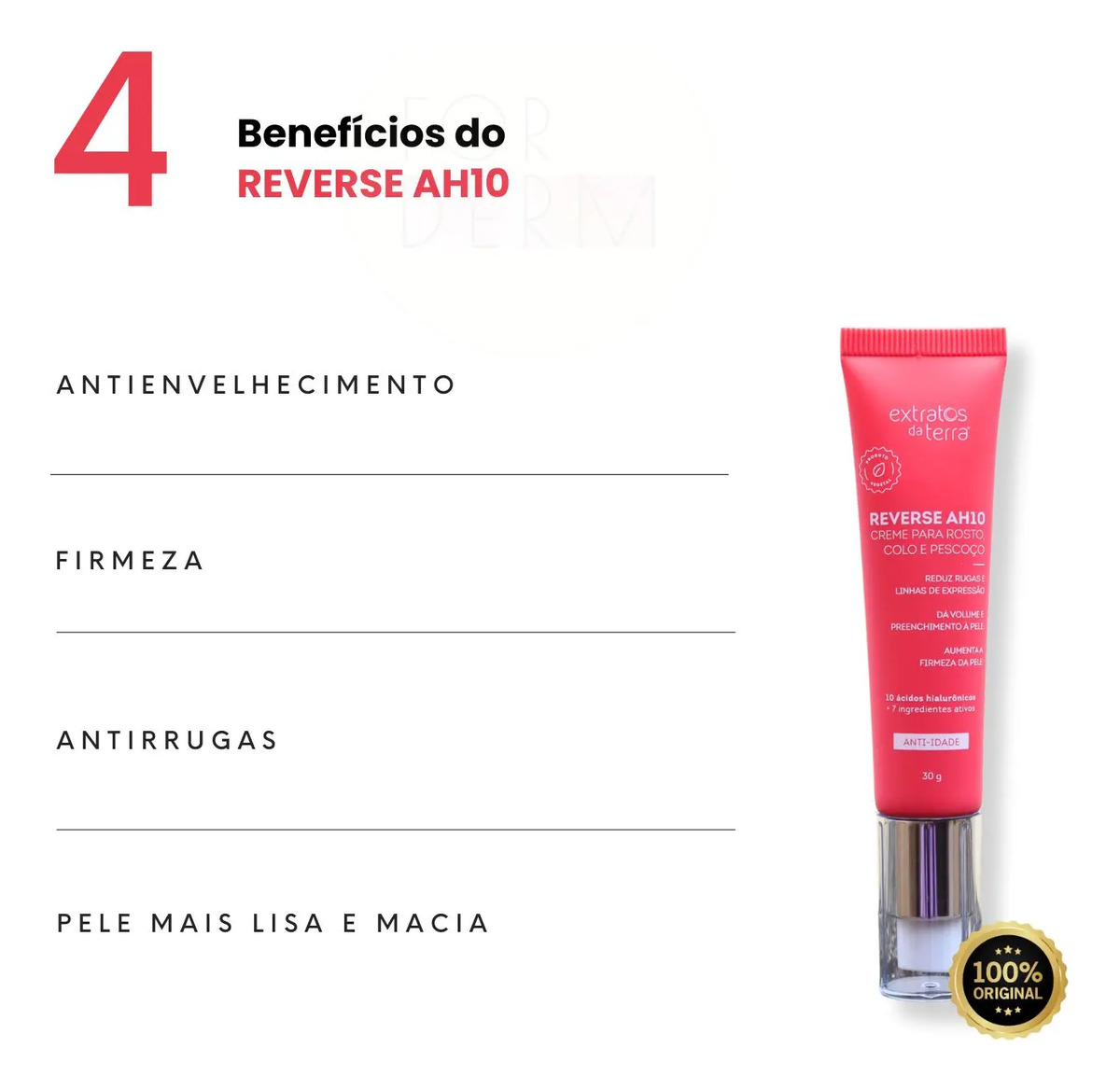 Reverse Ah10 Creme Anti-Idade para Rosto, Colo e Pescoço 3
