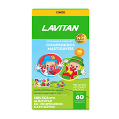 Lavitan Infantil Patati Patatá com 60 Comprimidos Mastigáveis