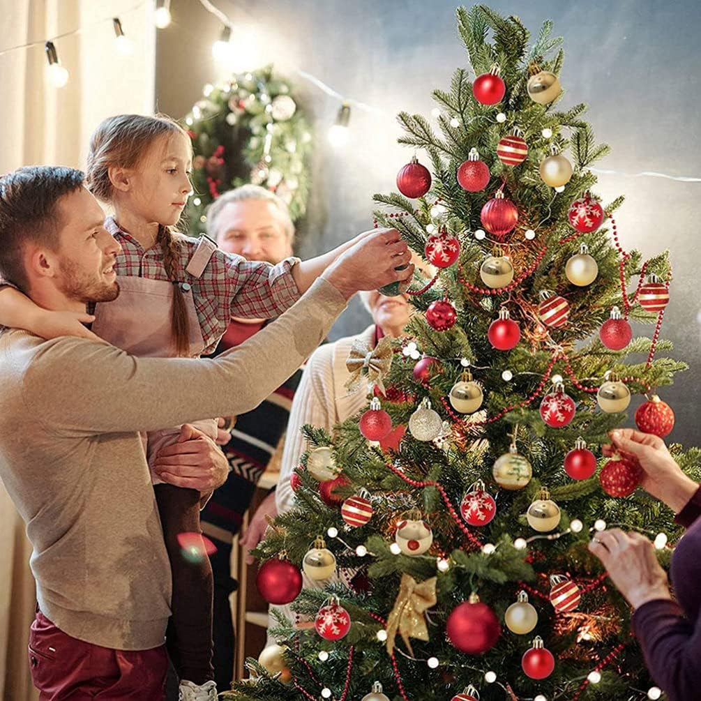 Bolas de Natal Vermelhas 50 Peças 3