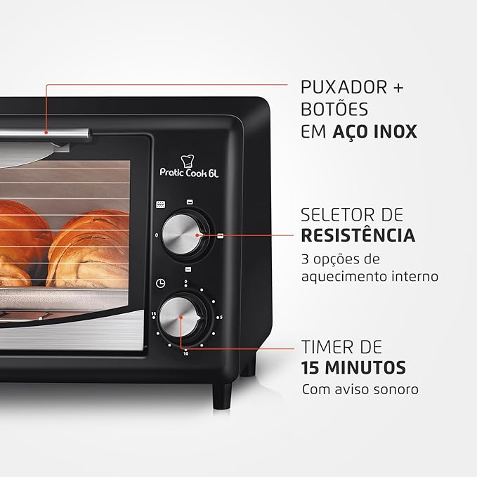 Forno Pratic Cook 6 L 3