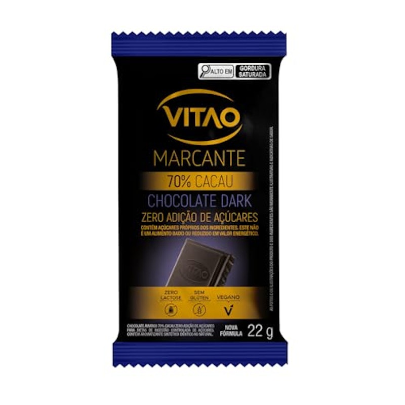 Chocolate 70% Amargo Zero Açúcar Marcante 1
